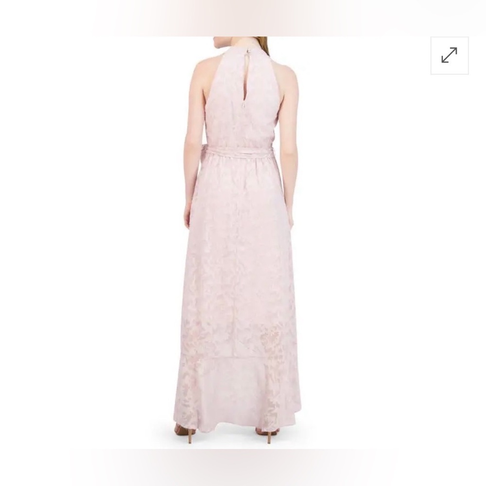 JULIA JORDAN LACE HIGH-LOW SLEEVELESS DRESS IN PINK NWT Sz4 - Picture 7 of 8